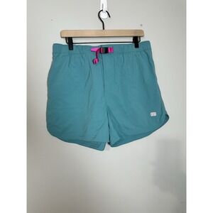 Topo Designs Women's River Shorts 4.5" Inseam Glacier Belted NWOT Size XL